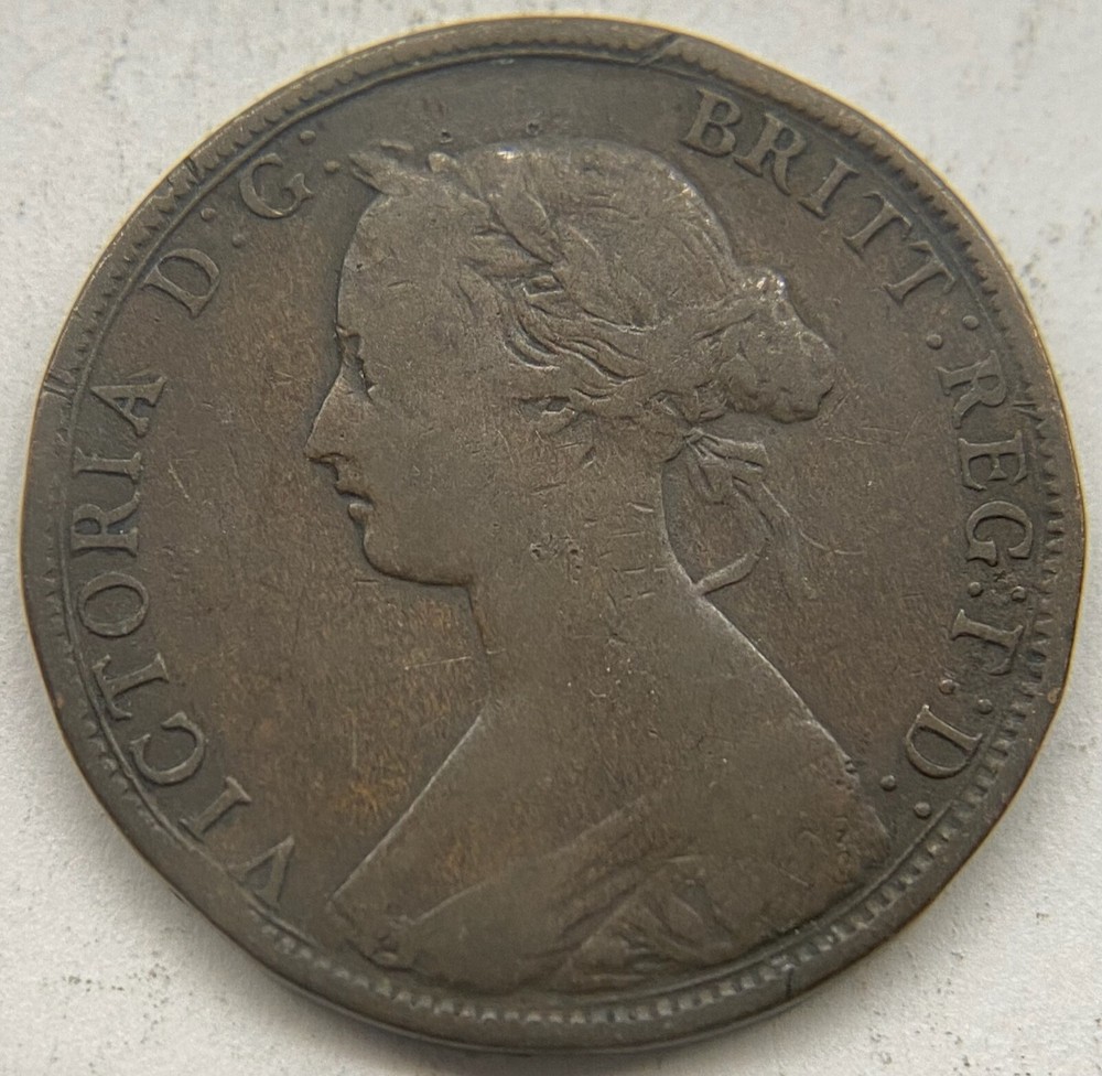 Nova Scotia 1864 One Large Cent Coin - Very Good