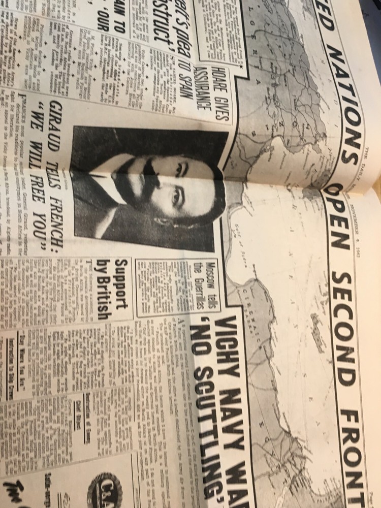 ROMMEL MONTGOMERY ET C 1943 newspaper WW2