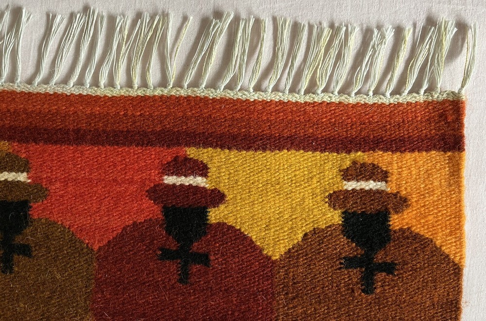 Peruvian Woven Rug - 37" x 20.5"