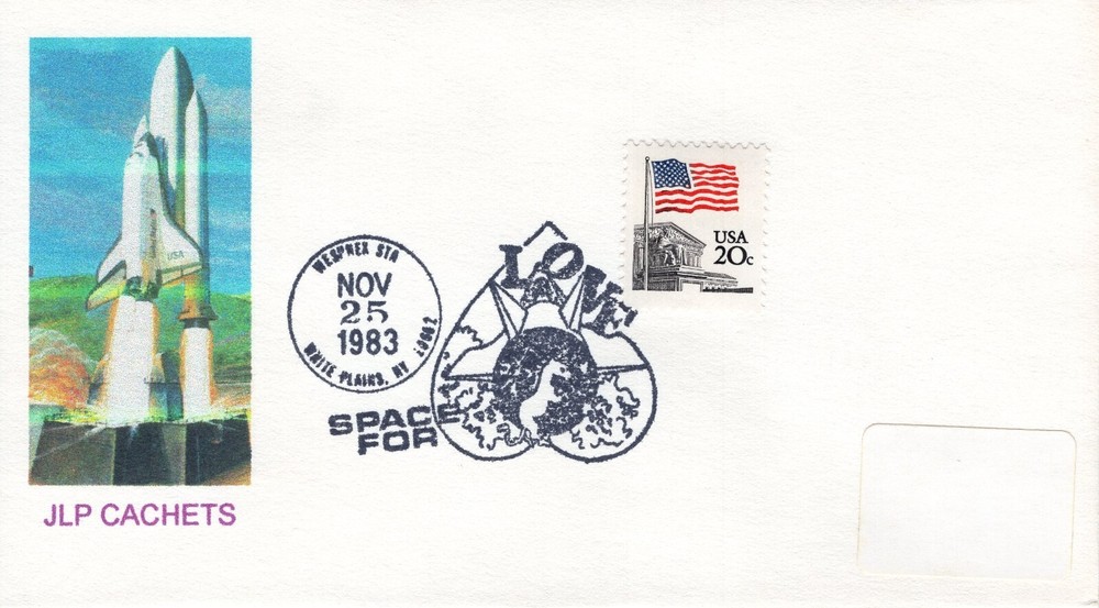 SPACE FOR LOVE, WHITE PLAINS, NY  1983 FDC6364