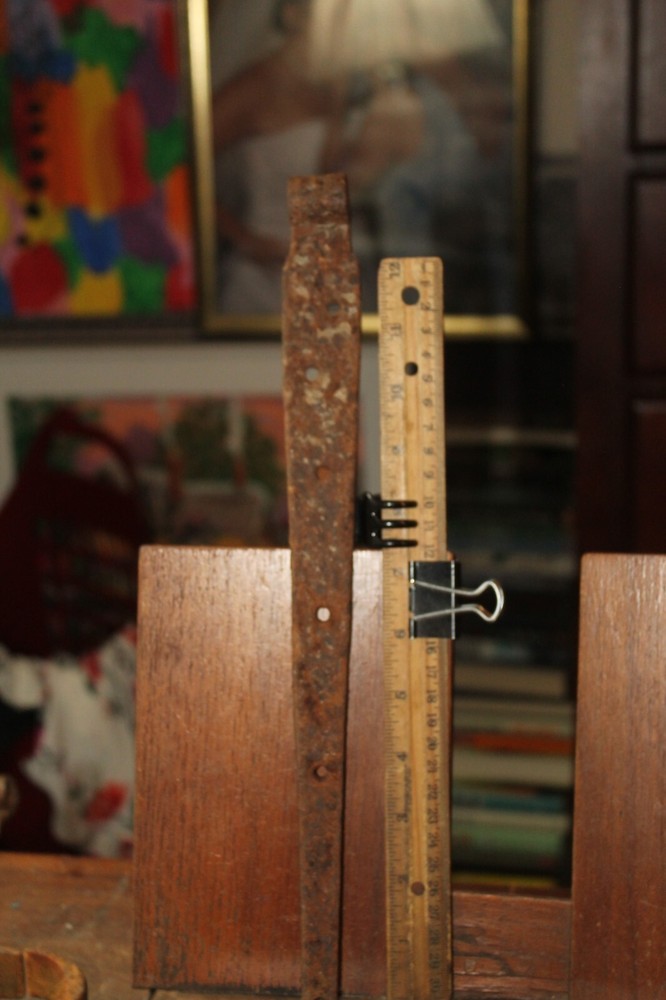 Antique Blacksmith Made Strap Hinge 13" AS IS for 1/2" Post