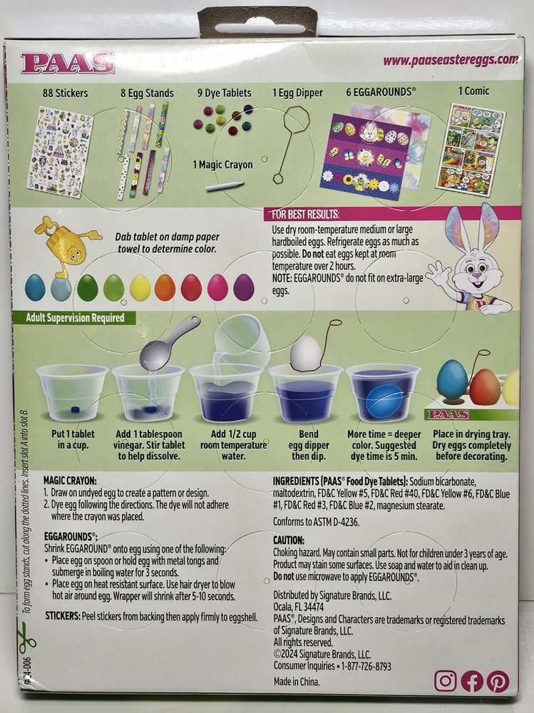 PAAS Easter Egg Coloring and Decorating Kit - 4 Boxes