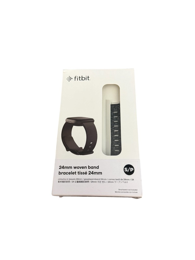Fitbit Versa 3 & Sense Woven Band Small - Charcoal