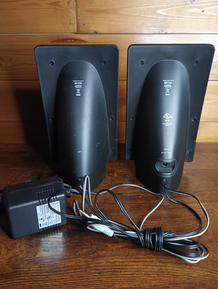 Vintage Altec Lansing BX1120 2 Pc Powered Audio System Computer iPod Speakers