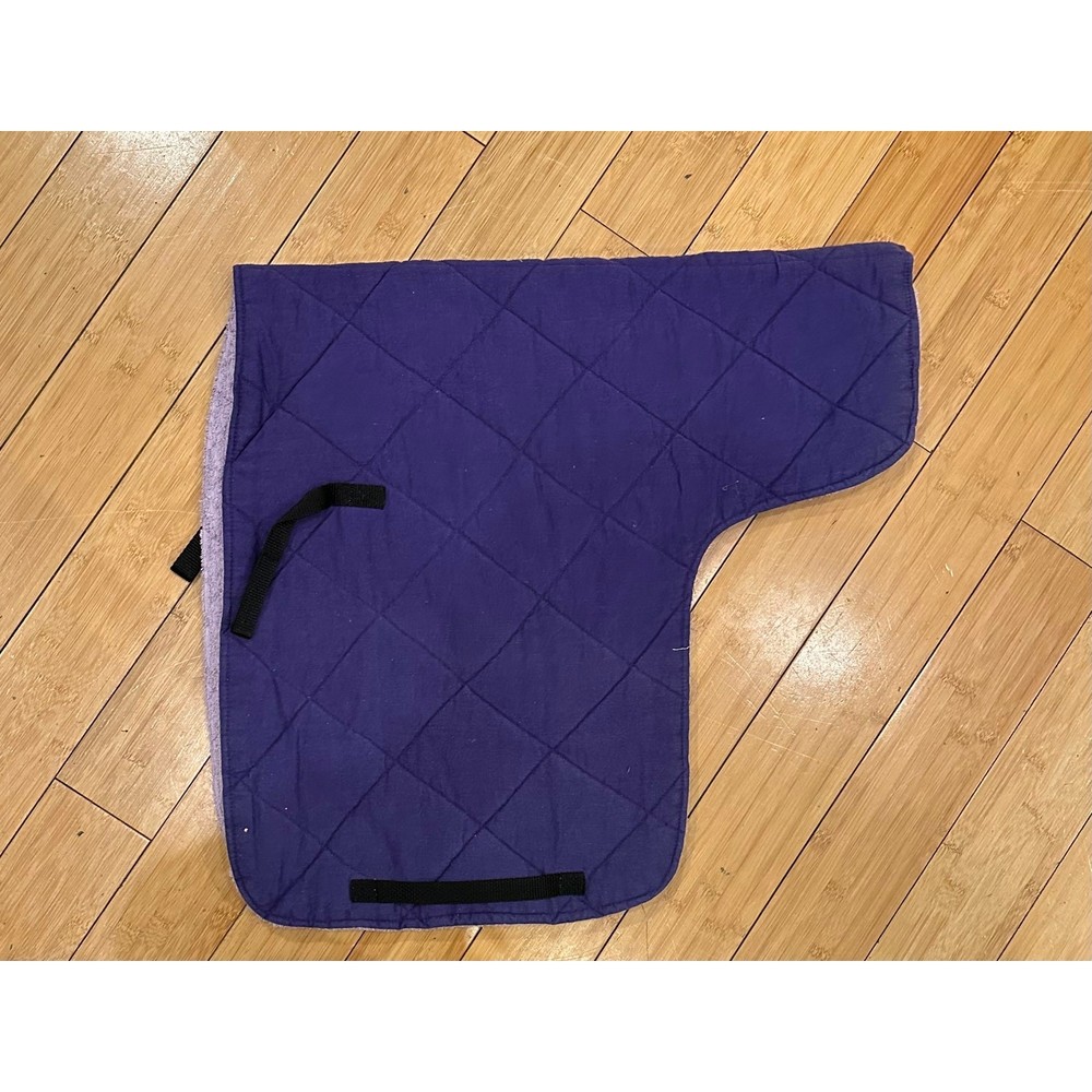 Solid Purple English Saddle Pad
