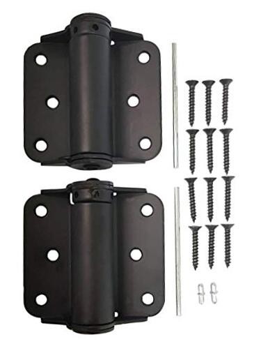 Heavy Duty Adjustable Spring Hinge, Thicker, 3", Black,Made in Taiwan, 2 Pack