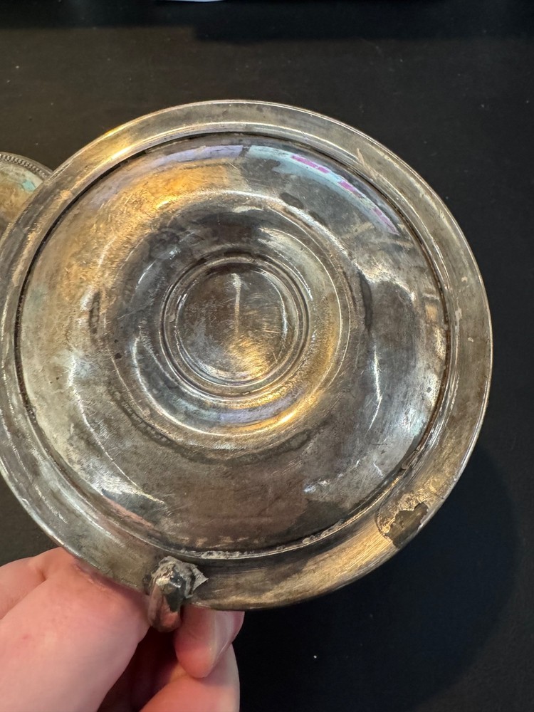 2 Antique Silver-plate Candle Holder