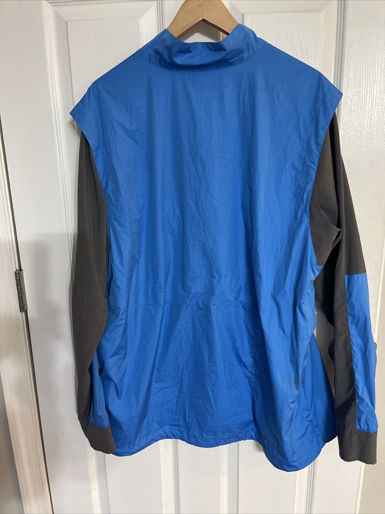 NIKE GOLF Mens Hyperadapt Shield Windproof JACKET, Size XL, 683068, Blue Gray