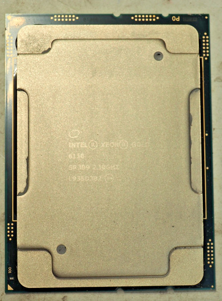Intel Xeon Gold 6130 2.1 GHz 22MB 16-Core LGA 3647 SR3B9 Server CPU Processor