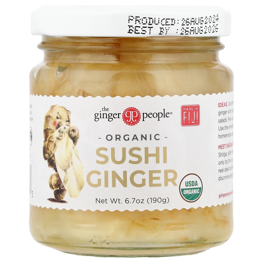 Organic Sushi Ginger, 6.7 oz (190 g)
