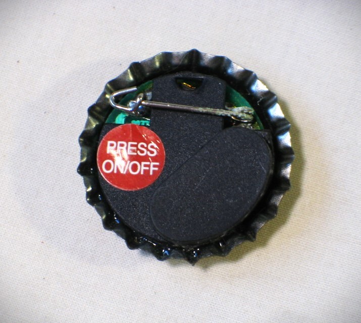 Vintage Advertising Corona Light Bottle Cap Light Pin Back