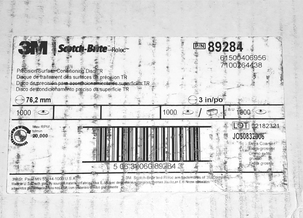 (25) 3” Scotch-Brite Roloc TR PRECISION Surface Conditioning Disc Extra Course