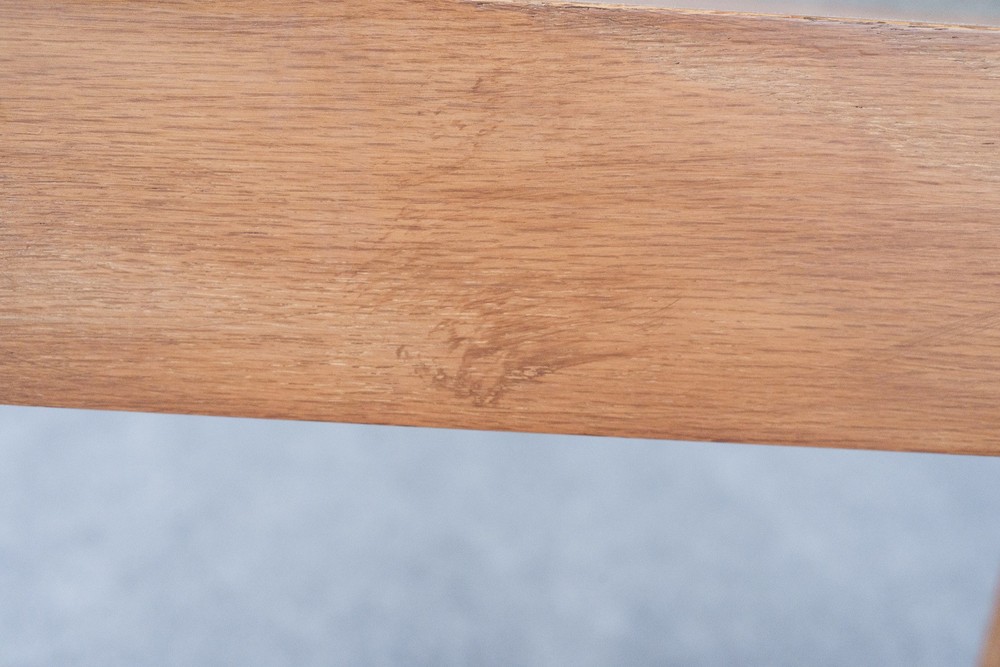 Mid Century Modern Oak Two Tier End Table