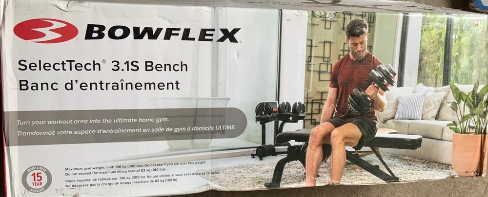 ➿ BOWFLEX select tech 3.1s Bench 100924 Black 🆕 Distressed Box