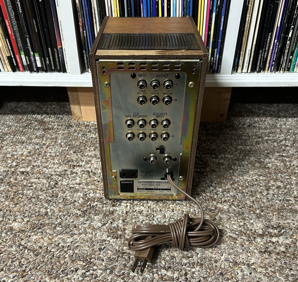 Sony SQA-100 Solid State SQ Decoder/Amplifier 2 Watts 2CH/ 2-4/ R-MTX