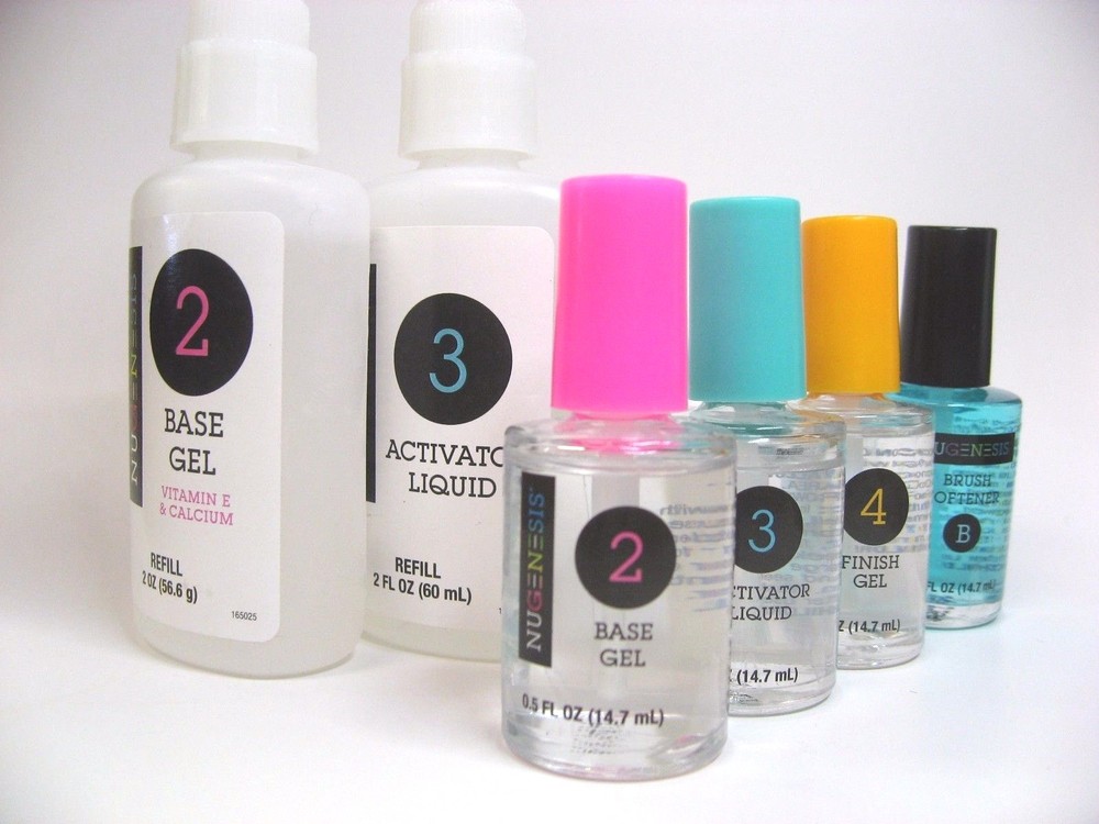 NuGenesis Easy Dip Liquids - STEP 1-4 REFILL *MANICUREPEDICURE.COM