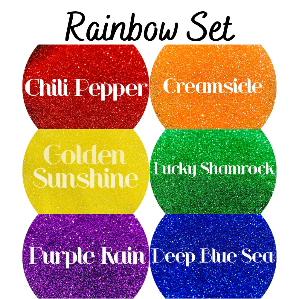 Premium Polyester Glitter Set - Rainbow Set