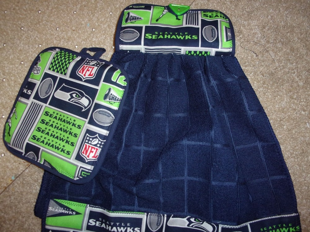 Pot holder towel set-Seattle Seahawks Theme