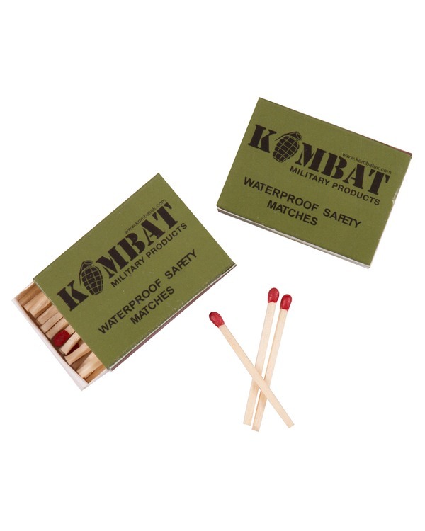 4 Pack Waterproof / Windproof Matches - Fire Starting / Survival / Bushcraft