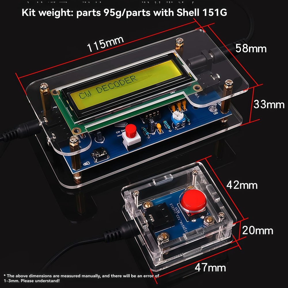 Trainer Morse Training Morse Decoder Components DIY Electronic Component Kit ...