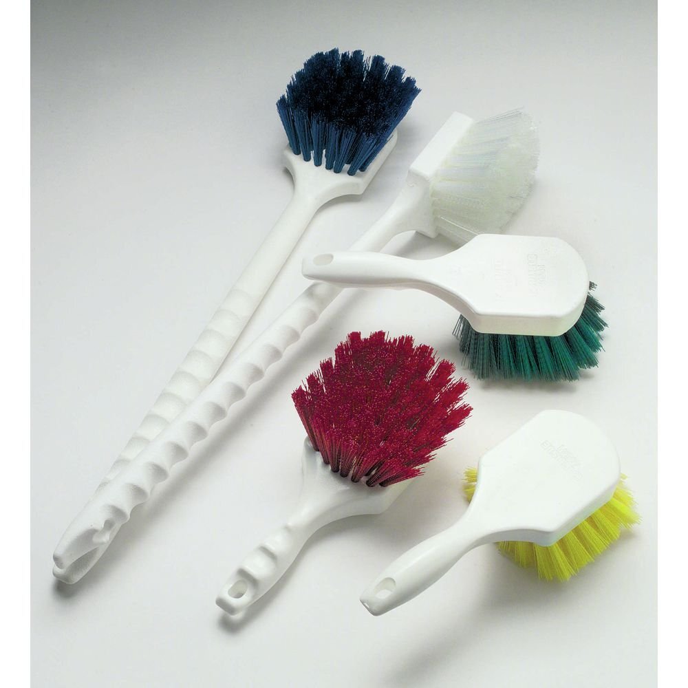 Sparta White 8" Utility Scrub Brush w/Polyester Bristles