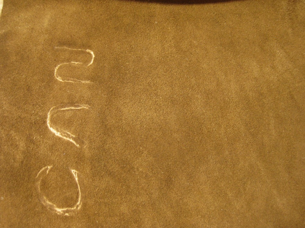 Suede Buffalo Leather Tan #0010366 Row 105