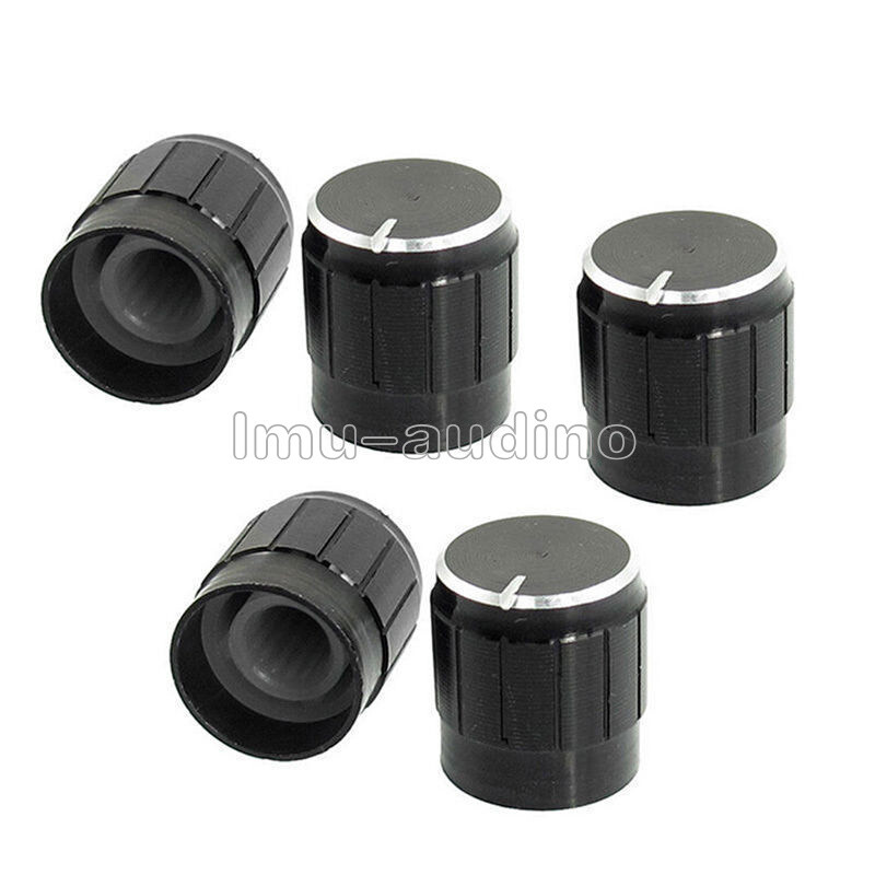 10PCS Volume Control Rotary Knobs Switch For 6mm Slide Shaft Potentiometer