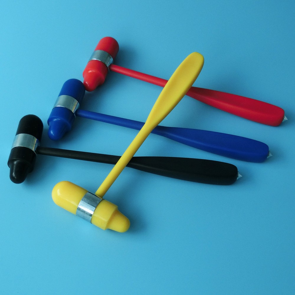 4pcs colour mixture Nerve reflex hammer Plexor percussion clinics hammer nerve