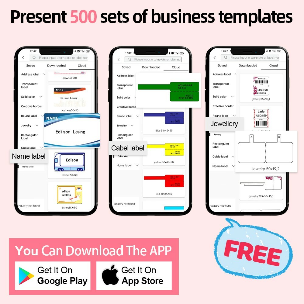 Phomemo M110 Label Maker Portable Bluetooth Thermal Sticker Label Maker Printer