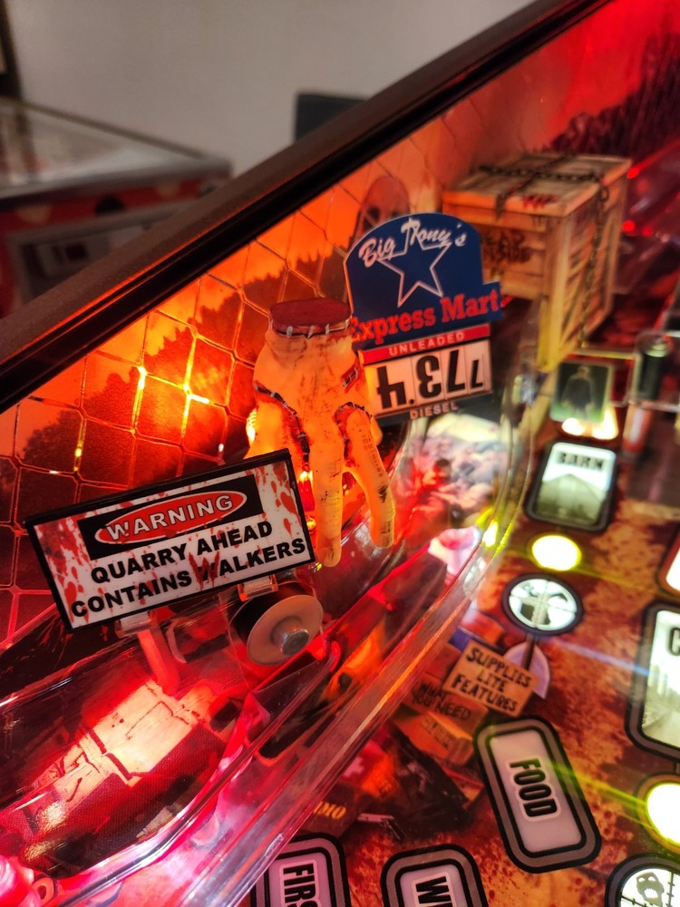 Walking Dead Pinball Machine SEVERED HAND! Flasher Mod HAND PAINTED