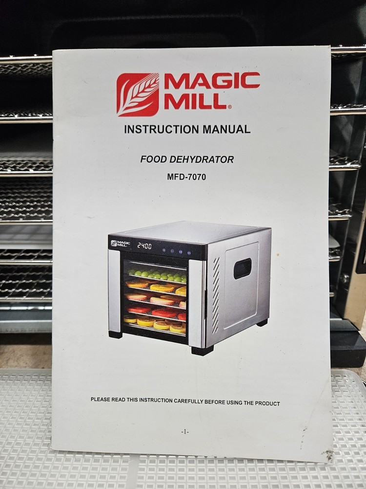 Meat & Fruit Dehydrator, Magic Mill Pro w/Timer Dried Fruit & Jerky Meat