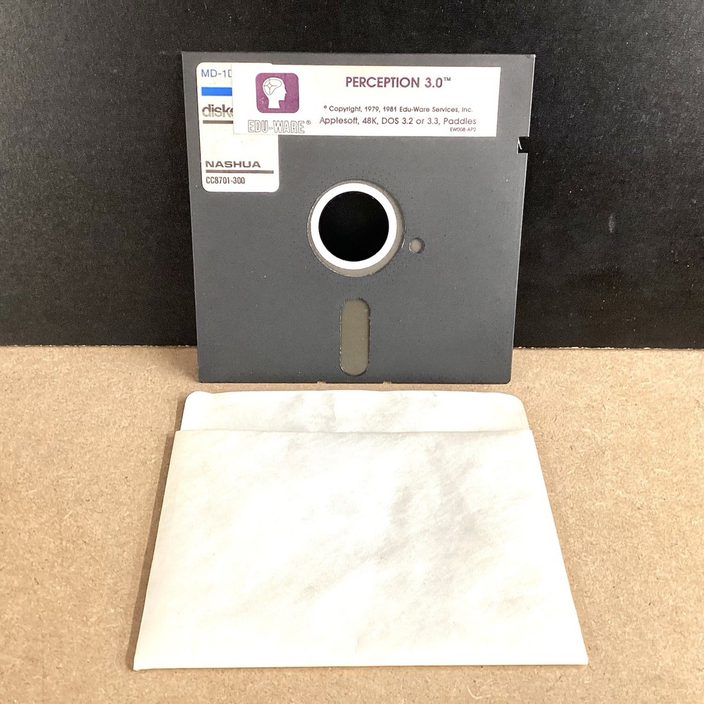 Perception 3.0 Software 5.25-inch Floppy Disk Edu-ware Service Inc.