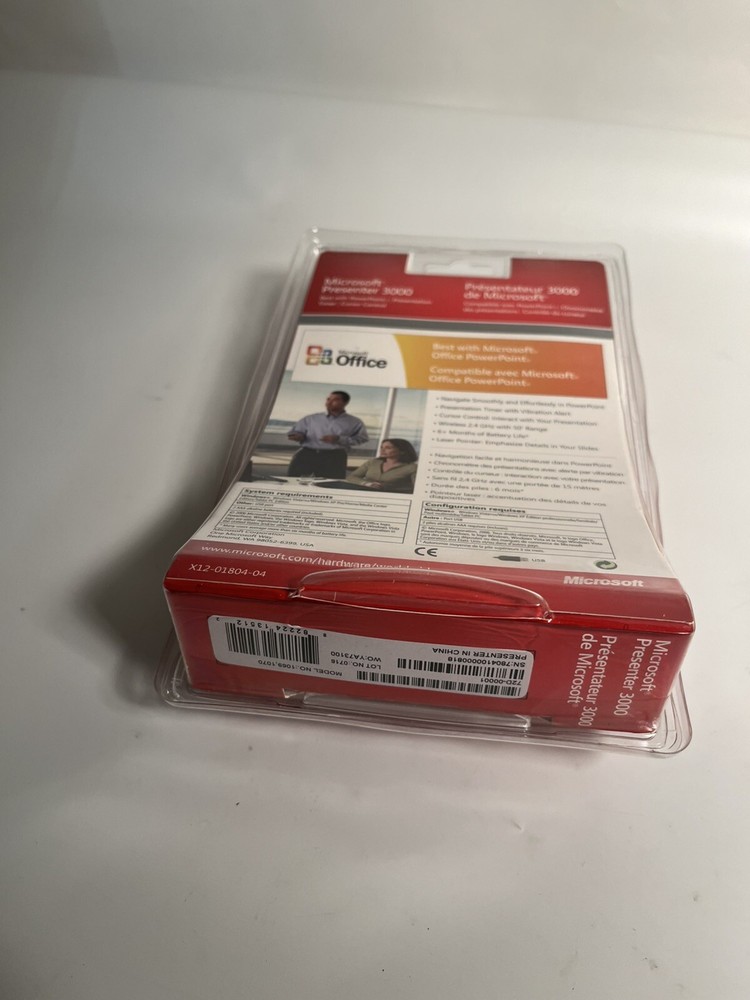 NEW Microsoft Office Presenter 3000 Power Point Timer Cursor Laser Wireless OEM