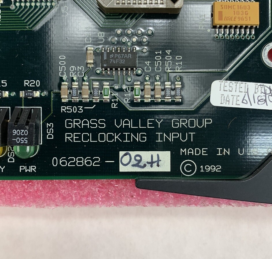 Grass Valley Group Digital Reclocking Input 068620-02H