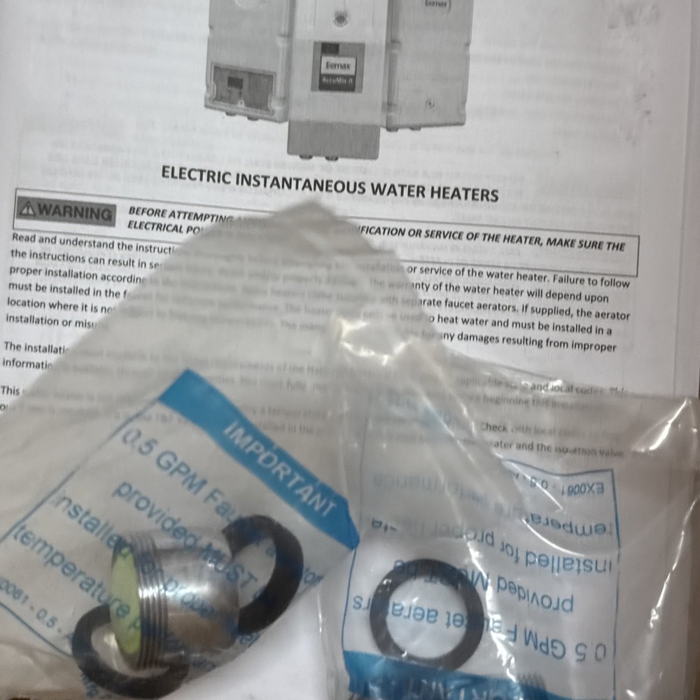 Eemax Am008277t 277Vac, Commercial Electric Tankless Water Heater, Undersink