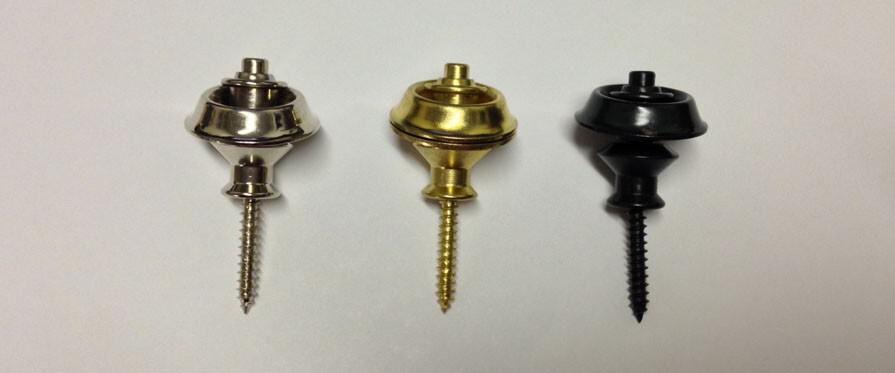 Guitar Strap Locks -- Black Finish