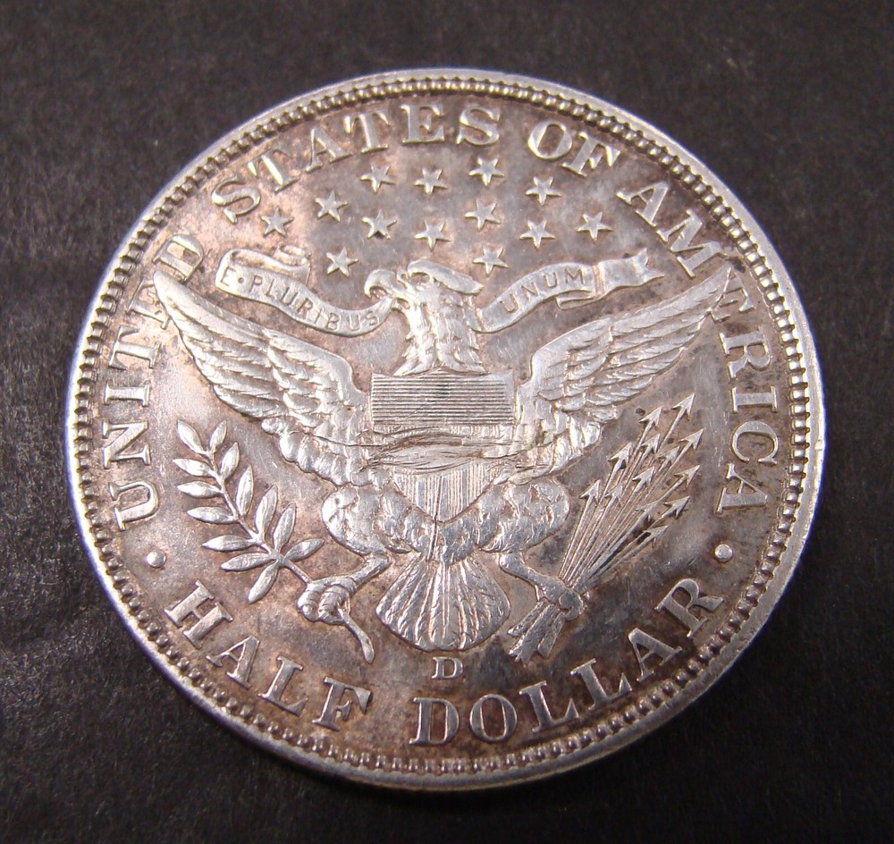 1906-D Barber Half Dollar SILVER - 50c COIN