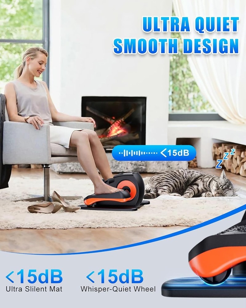 Electric Leg Exerciser with Remote Control - Compact & Portable Workout Machine
