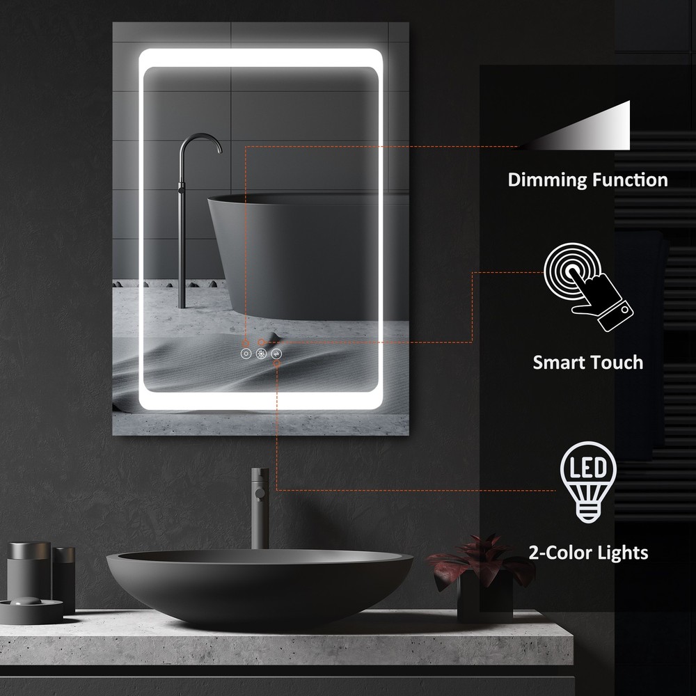 Bathroom Cabinet with Mirror Silver