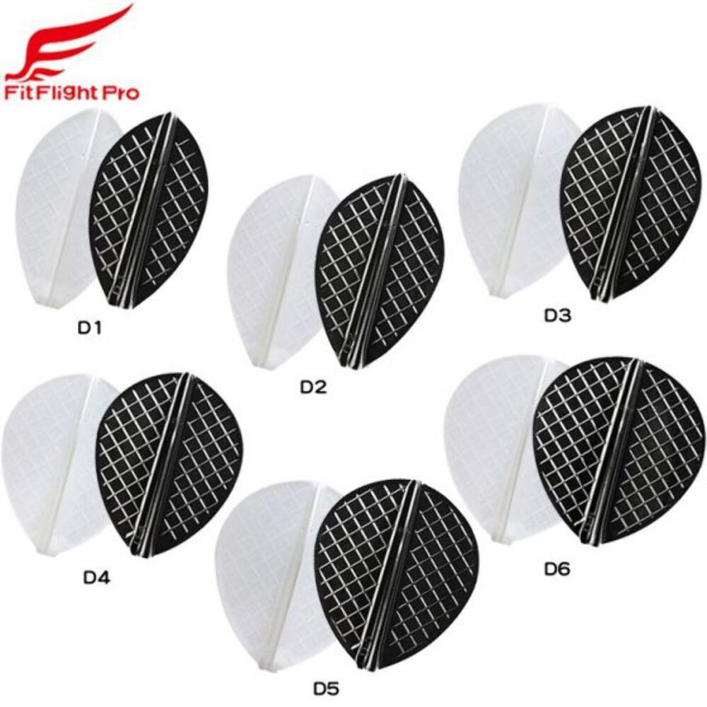 Fit Flight Pro Dart Flights - D Series White