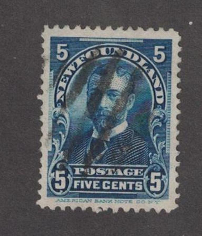 Newfoundland 85 - George V 5 Cent.  Used.   #02 NEW85u