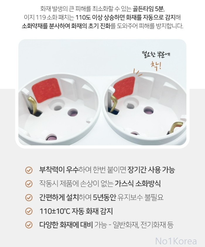 Fire Extinguishing Sticker Patch for Outlet 28ea Safe Socket Multi Outlet