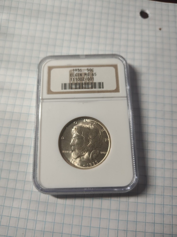 1936 Elgin Commemorative Half Dollar 50c NGC MS65