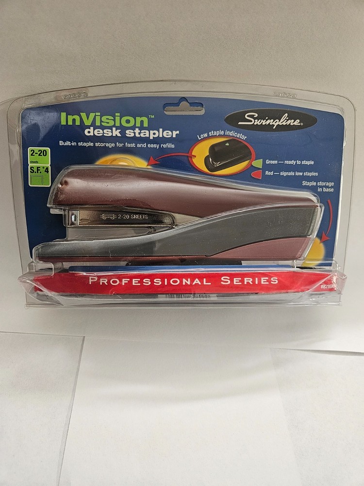 Swingline Stapler  Invision model 82800  Maroon/Red Color