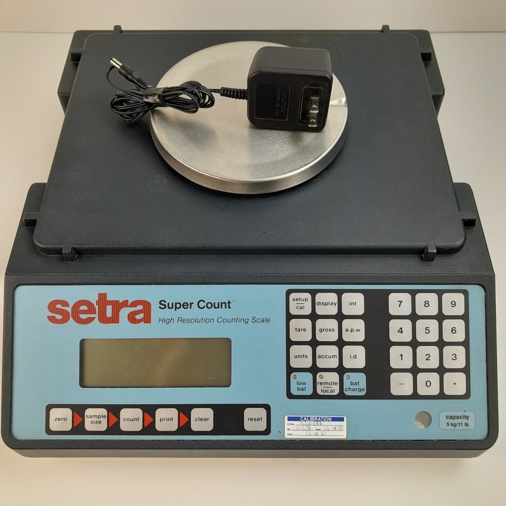 Setra Super Count High Resolution Counting Scale Black Digital Display (2.5kg)