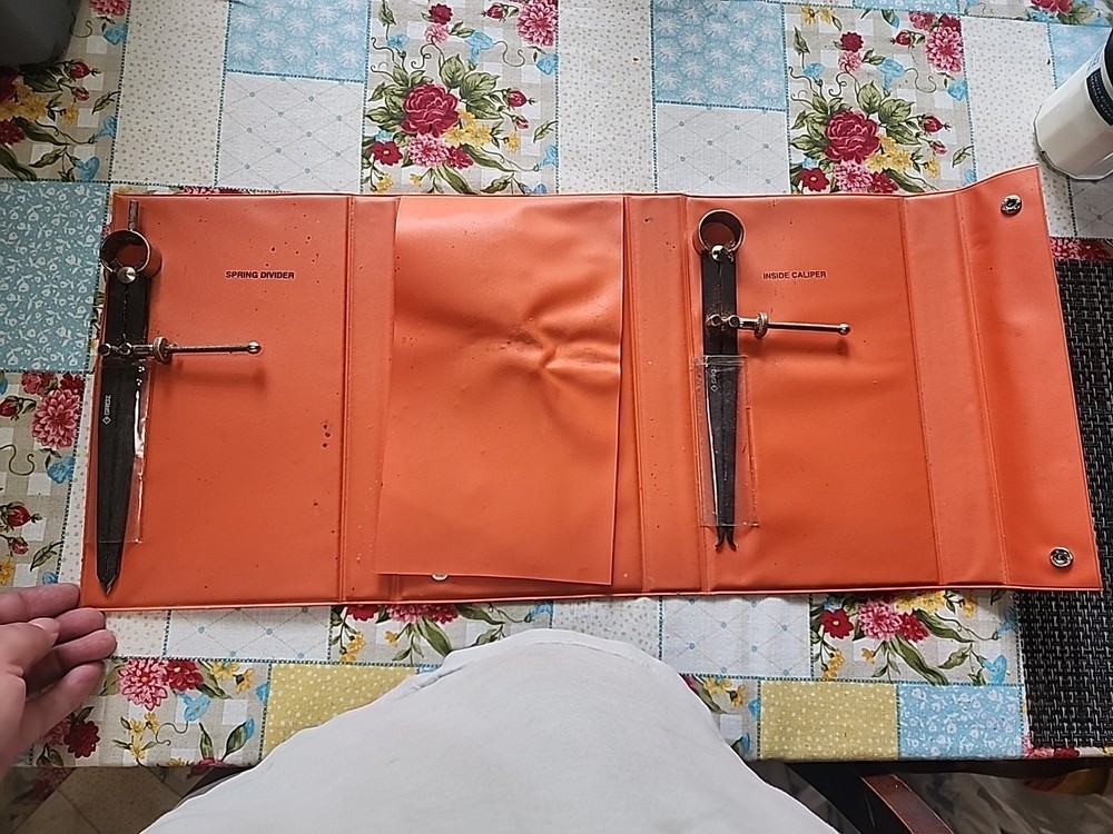 Groz 8” Caliper and Divider Set With Case