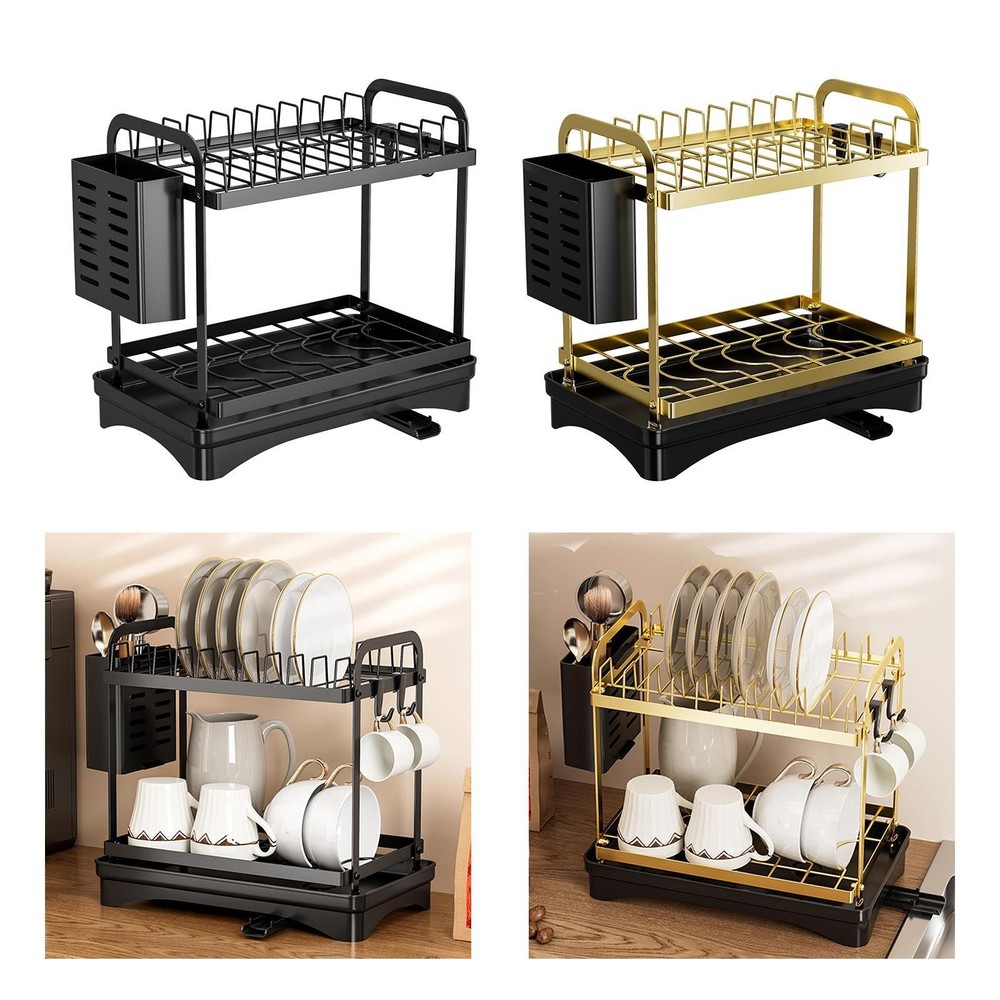 Dish Drying Rack Dish Drainer for Kitchen Counter