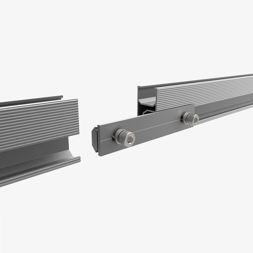 ,Aluminium Solar Module Rails Profile Connectors Mounting Connection