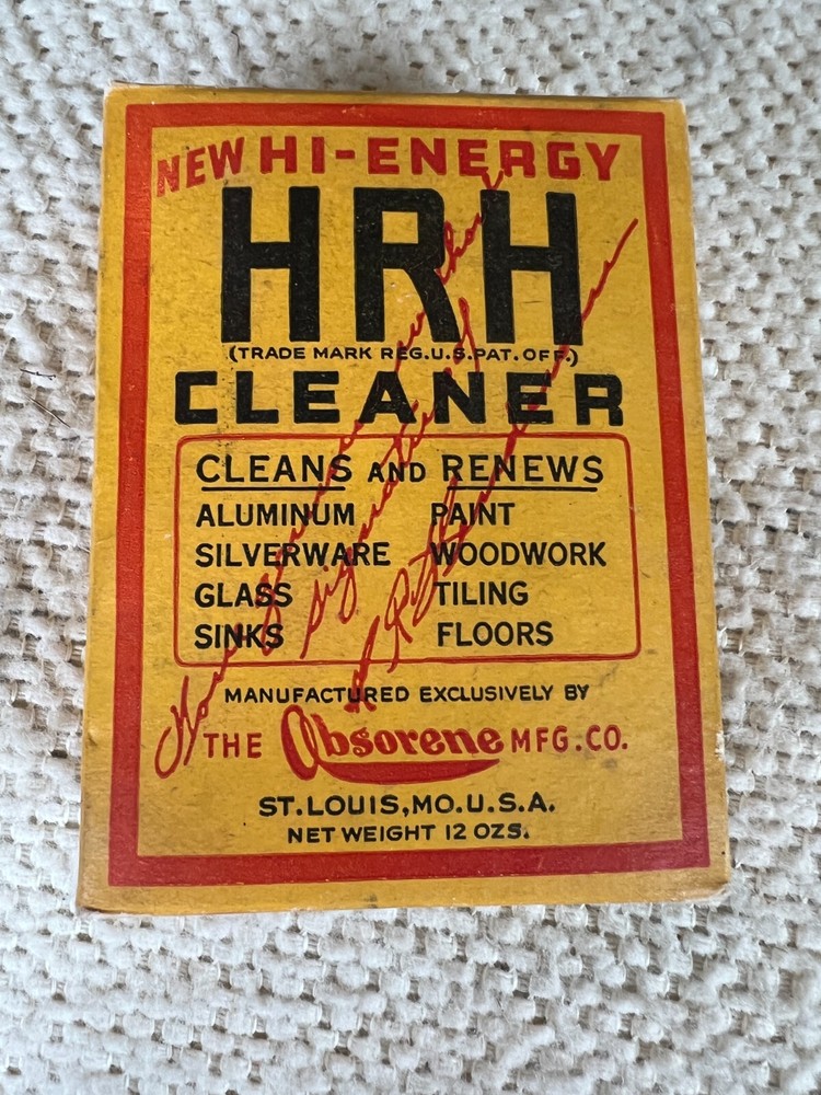 Vintage Obsorene HRH Cleaner Box