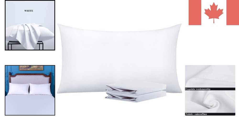 Soft King Pillowcase Set - Durable Brushed Microfiber Bedding Essentials